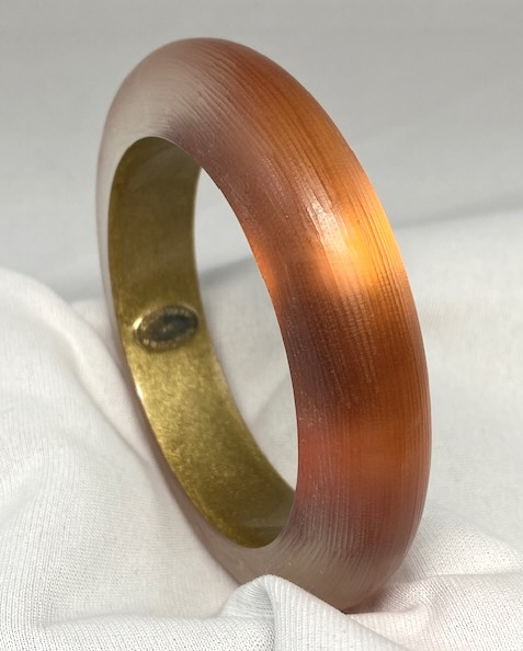 LG241 Alexis Bittar orange lucite bangle